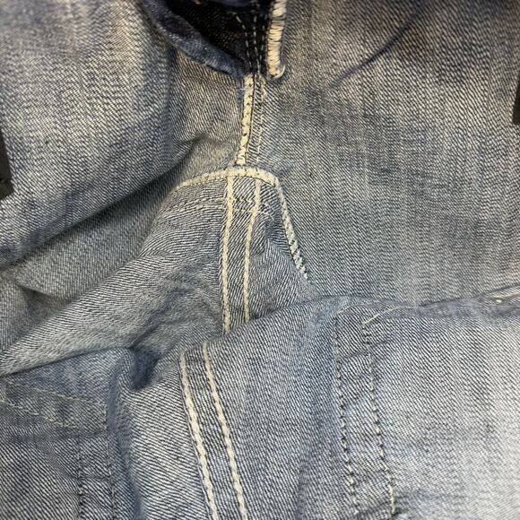 Miss Me Jeans Women's 29x34 (8) Blue Relaxed Boot Cut Crosses Western Bling - Picture 10 of 15